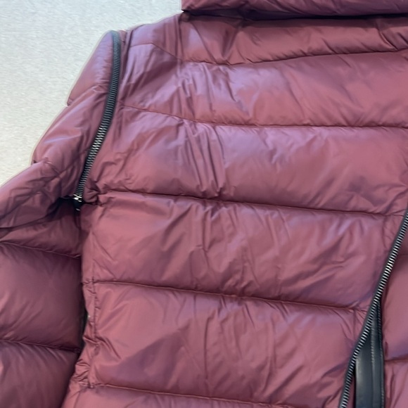 Mackage Convertible Down Coat With Leather Trim! - Picture 6 of 11